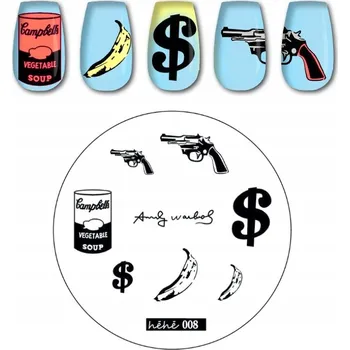 Přípravek na nehty Šablona / Destička na nehty pro zdobení nehtů