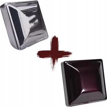 Lak na dřevo SADA Chrom 65 - 1 kg + Transparentní LESK (Bordó) - 1 kg