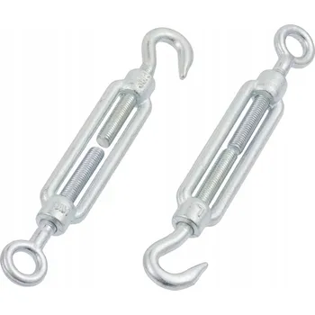 Šroub Šroubovice s hákem a okem M6 Napínák lanko háček-oko