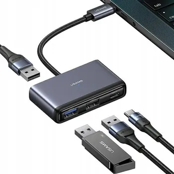 USB hub ADAPTÉR HUB 4v1 2xUSB 2.0 / USB 3.0 / USB-C USAMS