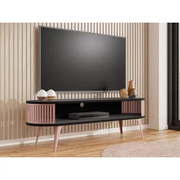 Televizní stolek TV stolek Mozimo Ember, Barva: měděná / černá MIRJAN 5903211392399