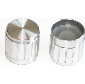 Knoflík Stříbrný knoflík / otočný ovladač potenciometru GSL16