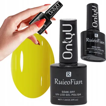 Přípravek na nehty CITRONOVĚ ŽLUTÝ HYBRIDNÍ LAK NA NEHTY S UV LESKEM OnlyU/L075