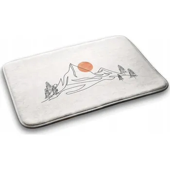 Koupelnová předložka Dekorativní koupelnová předložka – Horská krajina