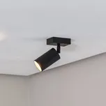 Argon Stropní bodové světlo Sado černé ocelové nastavitelné 1-bodové hranaté - Stínidlo - délka 9 cm, šířka 6 cm, výška 2,5 cm; bodovka - délka 10,5 cm, Ø 6 cm černý 1 x 5 W LED - Doprava zdarma