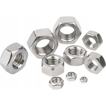 Matice Šestihranná matice DIN934 A2 nerezová ocel INOX M6 - balení 50 Ks.