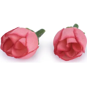 umělá květina Umělý květ růže Ø2 cm - 30ks Barva: korálová sv.