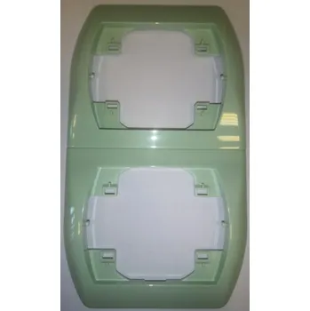 vypínač Rámeček dvojitý Karlik zelený