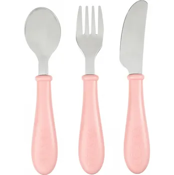 Příbor Dětský příbor, 3ks, Beaba, růžový