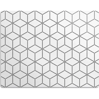 Miska pro psa Podložka pro kočky a psy pod misky Cubes dots 90x60 cm