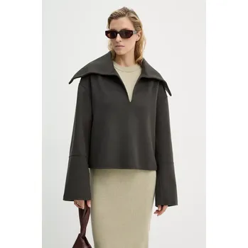 Dámský svetr Vlněný svetr Nanushka MAXE dámský, šedá barva, hřejivý, NW24PFSG26997 90X, vel. XS