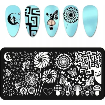 Přípravek na nehty Šablona / Destička na nehty pro zdobení nehtů