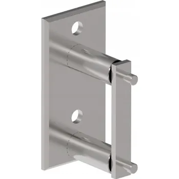 Zábradlí ČTVERCOVÁ PATKA PRO SLOUPEK PLOCHÁ AISI 304 SATÉN