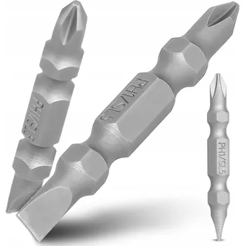 Bit OBOUSTRANNÝ BIT DO ŠROUBOVÁKU PH1 SL5 50 mm MAGNETICKÝ KONEC PRO VRTAČKU 1/4"