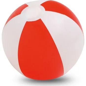 CRUISE. Nafukovací plážový míč z neprůhledného PVC - Červená, Firemní dárkové předměty s vlastním potiskem