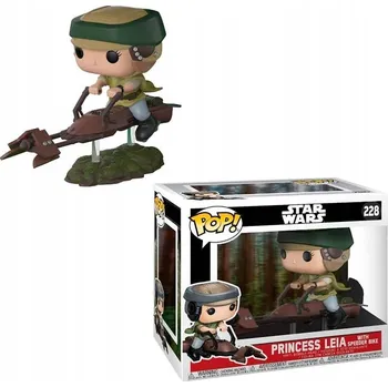 Figurka Funko POP! Star Wars: Leia na speederové motorce Deluxe