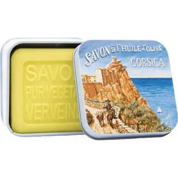 Koupelová kosmetika Marseillské mýdlo La Savonnerie de Nyons VERBENA BOX KORSIKA pobřeží 100g