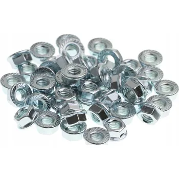 Matice Přírubová matice M8 POZINK 50 kusů POZINKOVANÁ