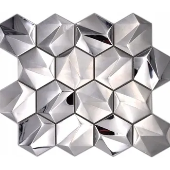 Obklad Mozaika WzorcowniaStudio 25,7 x 29,7 cm v odstínech šedé a stříbrné