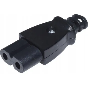 Napájecí konektor AC "osmička" na kabel - robustní pájené provedení