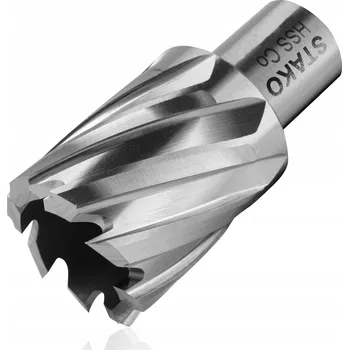 Vrták KORUNOVÝ VRTÁK FI 22x30 MM VRTÁK DO KOVU OCEL RYCHLOŘEZNÁ OCEL HSS STAKO