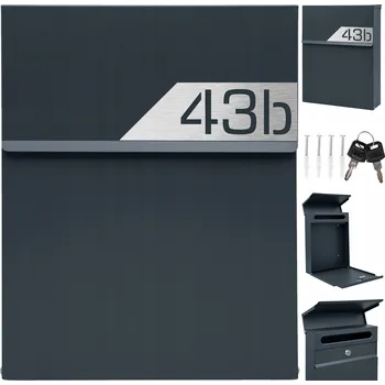 Poštovní schránka Poštovní schránka euroschránka, vhoz M-TEC šedá