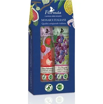 Péče o ruce FLORINDA sada krémů na ruce ŠÍPKOVÁ RŮŽE + HROZNOVÉ VÍNO