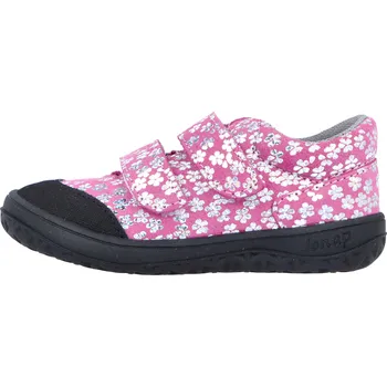 Dětská treková obuv Jonap B22 sv růžová kytky SLIM Velikost: 21