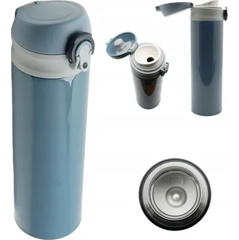 Termohrnek TERMOS CESTOVNÍ TERMOHRNEK OCELOVÝ 450 ml NA KÁVU ČAJ VODU