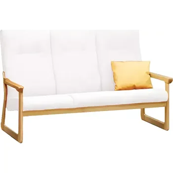 Sedací souprava BE - 3 trojkřeslo, koženka ROXA 0.01 - koženka bílá