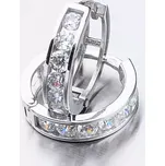 Dětské náušničky bílé zlato 585 zirkon kroužky 52GZ-3345BBB