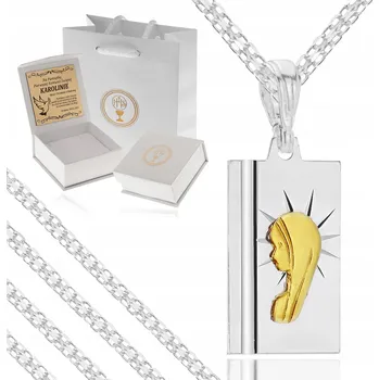 Řetízek ŘETÍZEK ŘETÍZEK BISMARK + Matka Boží RYZOST 925 + GRAVÍROVÁNÍ