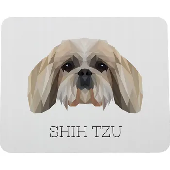 Obraz Shih Tzu, Shi tsu, Shi-Tzu, Szi-cu, Szitzu - geometrická podložka s fotografií