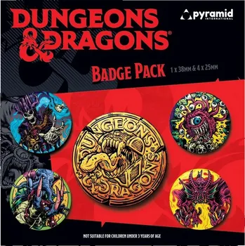 Brož Set odznaků Dungeon and Dragons