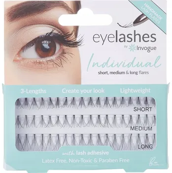 Péče o řasy a obočí Trsy řas Invogue Individual černé