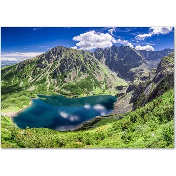 Obraz Skleněný panel 70 x 100 x 4 mm tvrzené sklo broušené zelené