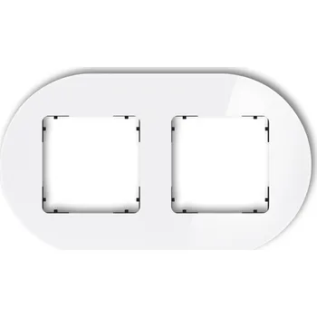 Rám na obraz Dvojitý Rámeček Karlik bílý