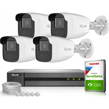 IP kamera Sada pro monitoring 4x kamera IPCAM-B2-50IR Full HD IR 50m HiLook Hikvision