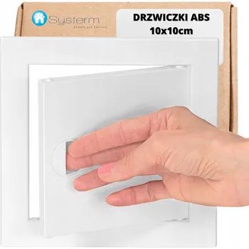 Revizní dvířka REVÍZNÍ DVÍŘKA PLASTOVÁ 10x10 bílá ABS 100x100mm revize SYSTERM