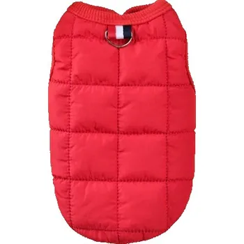 Obleček pro psa BUNDA OBLEČEK PRO PSA VESTA TEPLÁ ZIMNÍ ČERVENÁ M