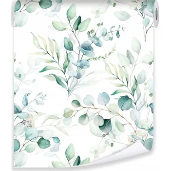 Tapeta Tapeta 3D listy zelená vliesová tapeta na zeď