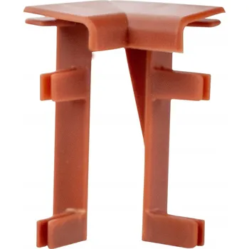 soklová lišta Vnitřní roh Salag PVC 10 x 41, délka 1 cm, cihlový