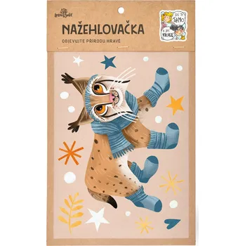 Textilní nažehlovací páska Lesní svět Nažehlovačka M 063 - Zimní rys