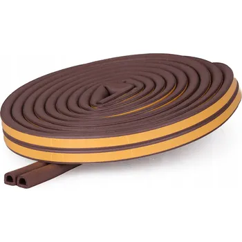 Těsnění do okna a dveří Okenní těsnění hnědé Diamanto 0,9 x 100 x 7 mm