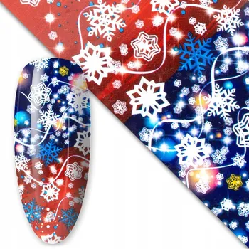 Fólie na nehty s vánočními motivy - transferová fólie, vzor 13