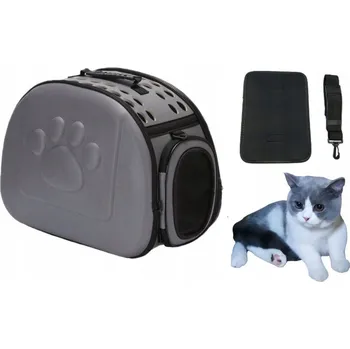 přepravka pro zvíře PŘEPRAVKA PRO KOČKY KRÁLÍKA, ŠEDÁ, XL