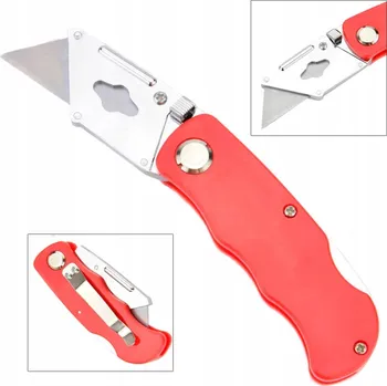 Pracovní nůž SKLÁDACÍ NŮŽ NA TAPETY TRAPÉZOVÝ + NÁHRADNÍ ČEPELE