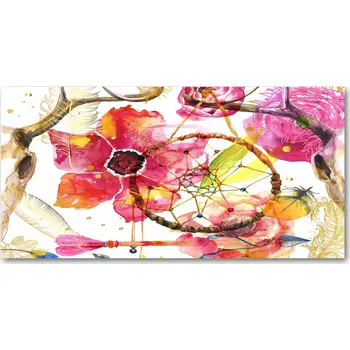 Obraz Panel do kuchyně Květinový vzor 100x50 cm + LEPIDLO