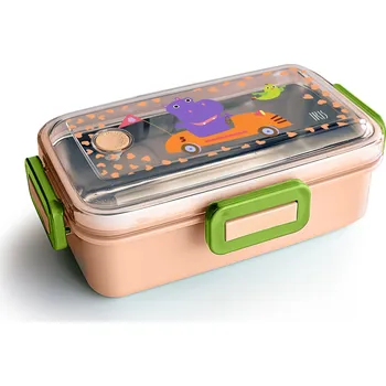 Svačinový box Dětský svačinový box Snack Rico, 530ml, Iris Barcelona, broskvový