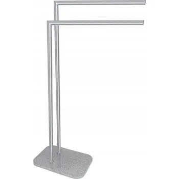 Držák na ručník Volně stojící tyč na ručníky Q-BATH stříbrná